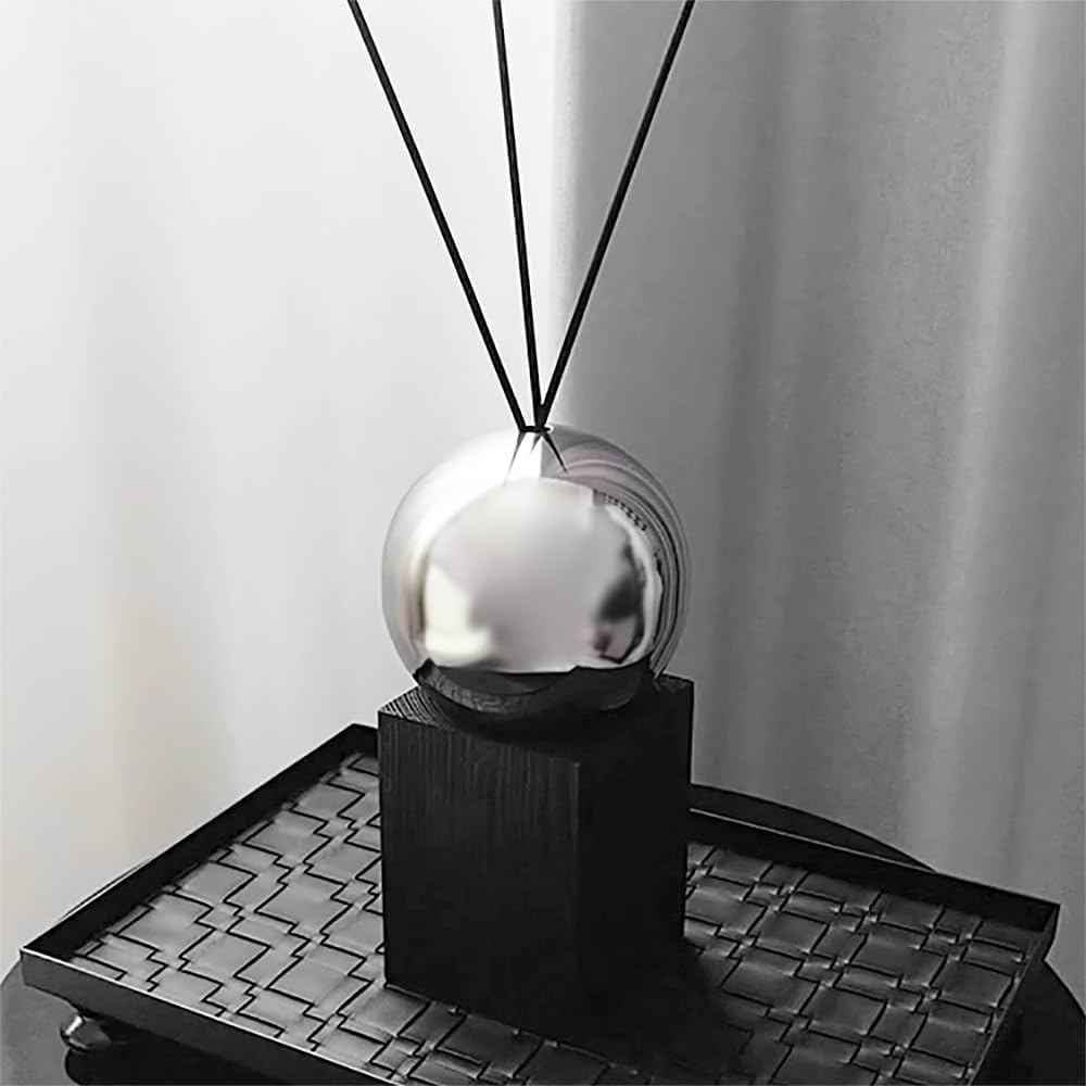 ルームフレグランス アロマ スティック スティックディフューザー 容器 おしゃれ オブジェ 置物 インテリア雑貨 モダン ホテルライク 海外インテリア 北欧 ウッド（c-za0601） (ブラック)