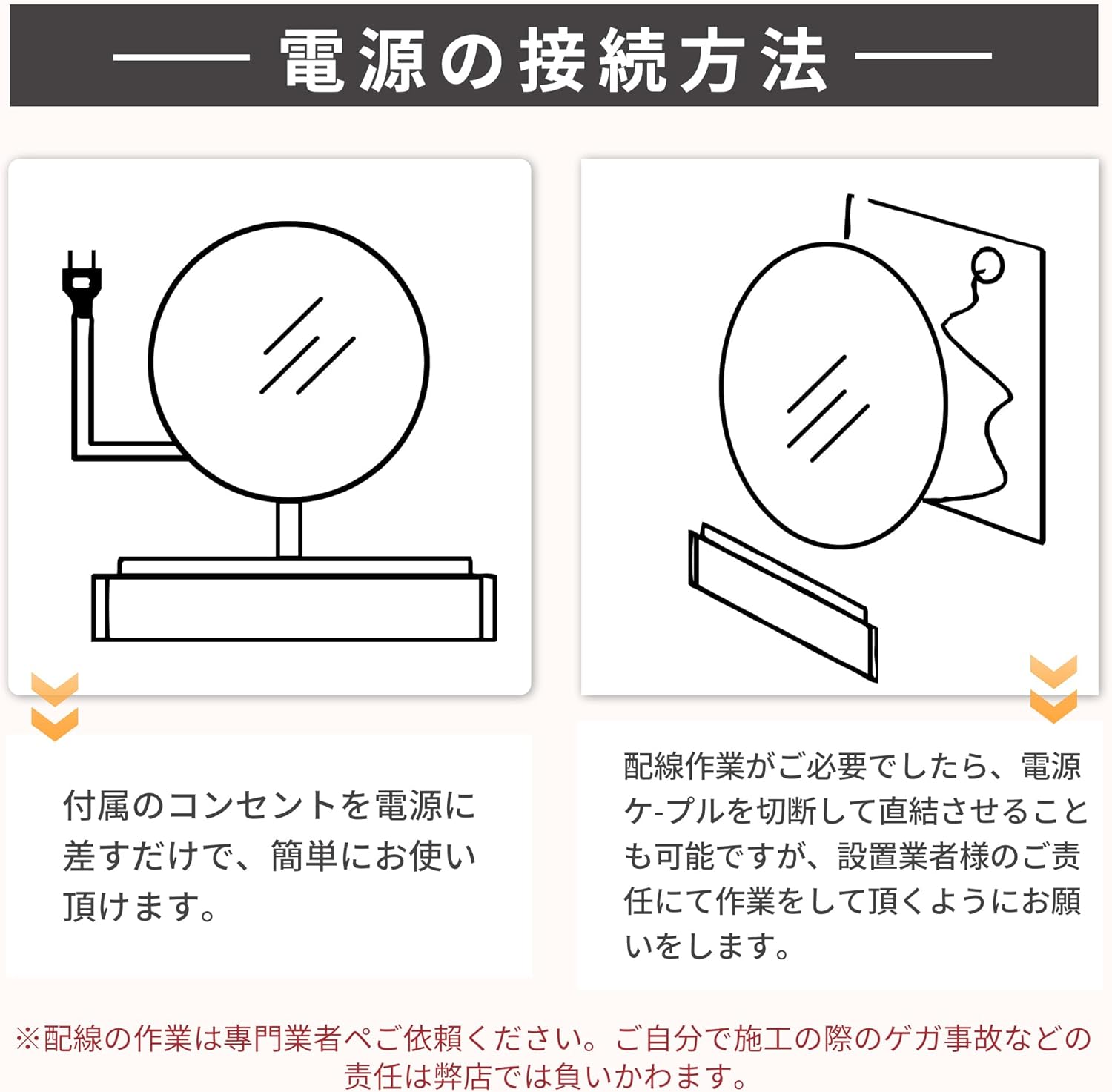 ミルオ君の鏡工房 LED浴室ミラー ウォールミラー 化粧鏡 壁掛け 照明付き 洗面所 洗面台 省エネ 明るさ調整 曇り防止機能 防水加工 飛散防止 丸型 50x50cm バックLED サムネイル