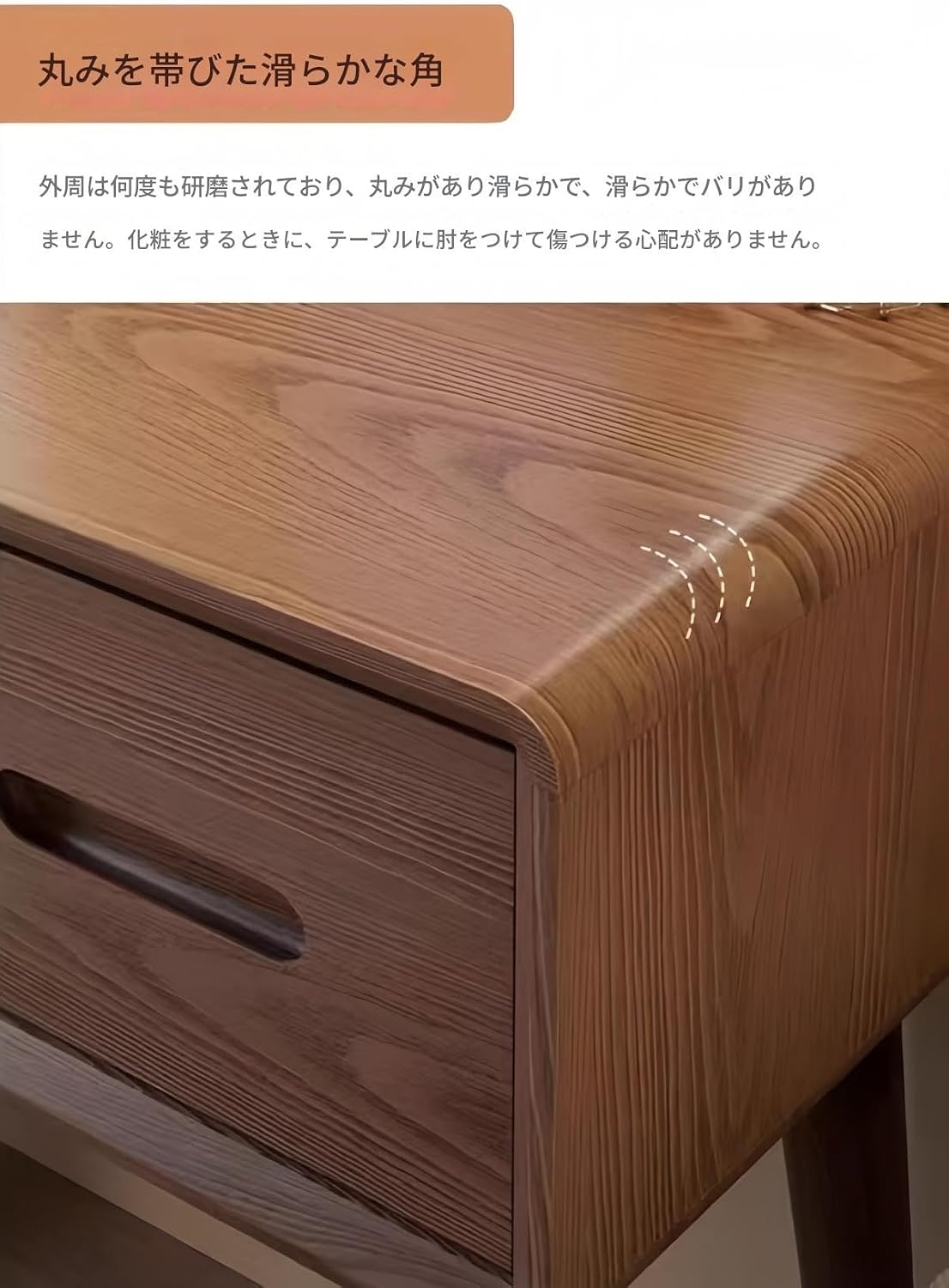 ドレッサー 鏡、メイクアップ化粧台 耐久性のある無垢材、環境に優しく無臭 ドレッサー ライト付き 調節可能なライトの明るさ、高さ調節可能な大きな鏡、ヴィンテージ化粧台 大きな収納スペース、安定したテーブル脚 ヴィンテージ化粧台 寝室、リビングルーム、ホテル、ドレッシングルームに適、家族への誕生日やホリデーギフトに適(Wood color) サムネイル